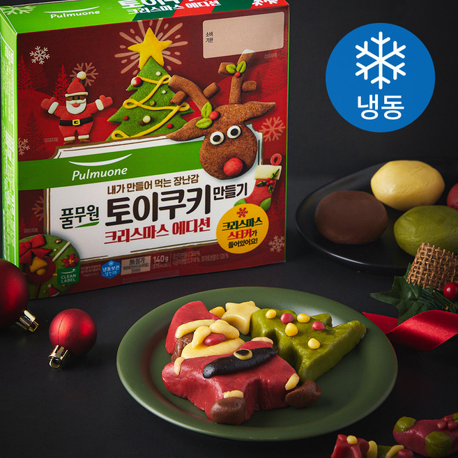 풀무원 토이쿠키 만들기 크리스마스 에디션 (냉동), 140g, 1개입, 1개