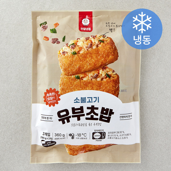 천일냉동 소불고기 유부초밥 (냉동), 360g, 1개