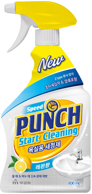 스피드 펀치 욕실용 세정제, 1개, 800ml