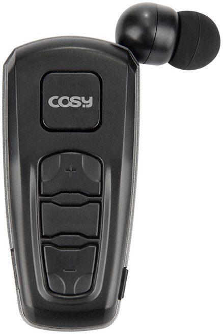코시 자동감김 클립형 블루투스 이어폰, EP4034BT, 블랙
