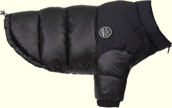 멍템 강아지 히트 패딩, 블랙, 1개