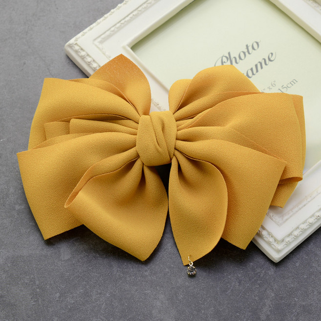 핸날 포인트 큐빅 레이저 커팅 왕리본 자동핀