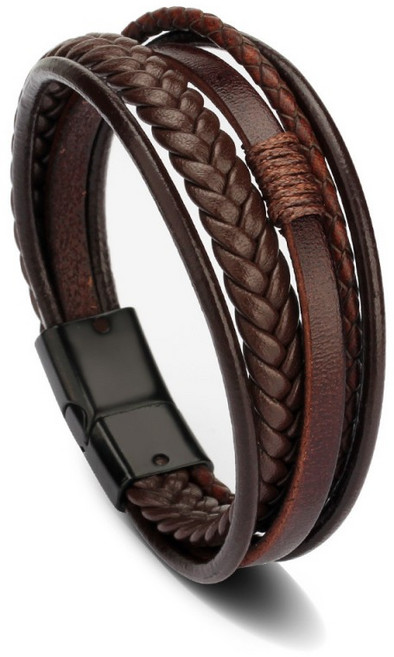 라이프퀄업 패션 가죽팔찌