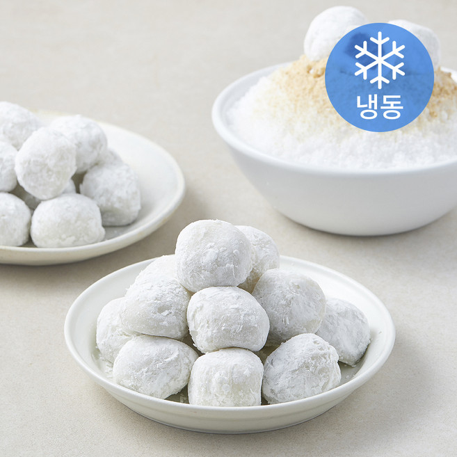 카페프룻 지리산 팥앙금 빙수 찹쌀떡 (냉동), 21g, 1개, 48개입