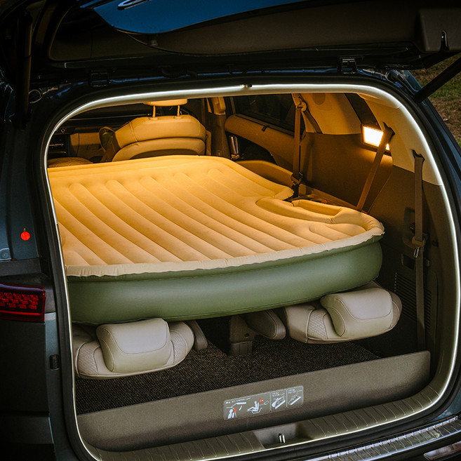 벤딕트 자동 펌프 차량용 차박 에어 매트 프로 수리 패치 패키지 129 x 191 x 19.5 cm, 컨텐츠 참조, KHAKI