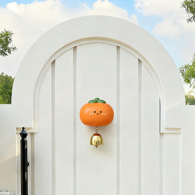 소유공간 홍시 캐릭터 인테리어 도어벨 S261-0162ON, 오렌지