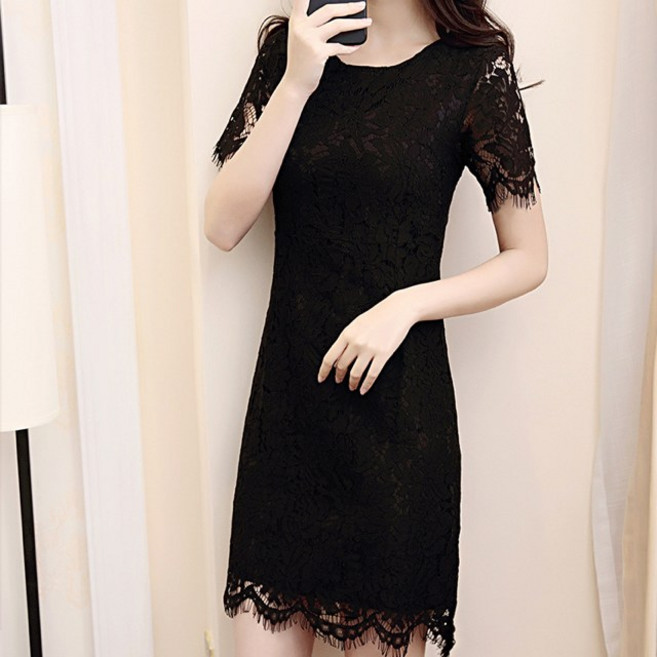 lilydress 魚尾蕾絲短袖洋裝 LD60