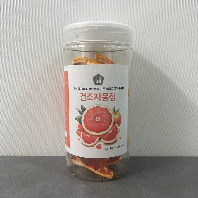니칩내칩 향긋함이 살아있는 용기형 건조자몽, 1개, 60g