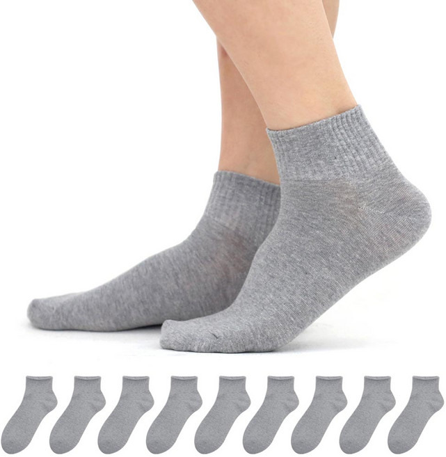 이지레그 남성용 학생 무지 단목 양말 10켤레