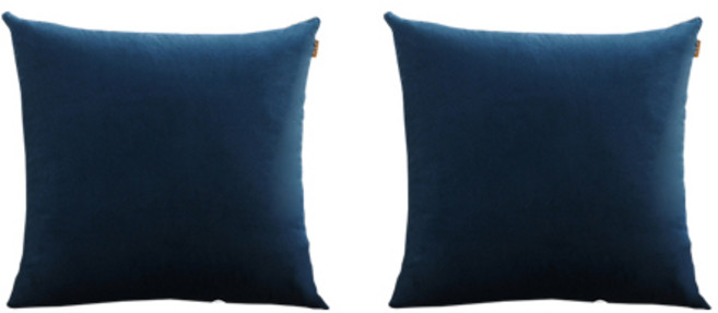 파스텔 무지 깔끔한 디자인 소파쿠션커버 2p, 블루