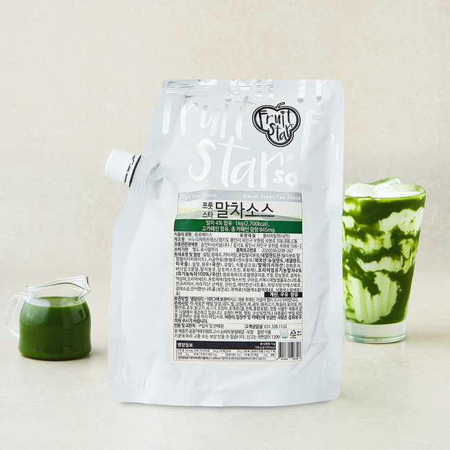 프룻스타 말차소스, 1kg, 1개