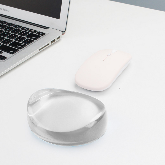 올이즈유 크리스탈 젤 손목 받침대, 투명, 1개