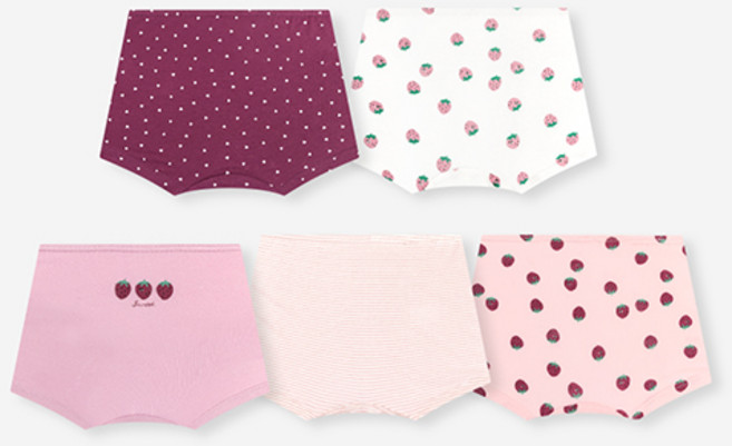 유니프랜드 여아용 스트로베리 드로즈 5종 세트