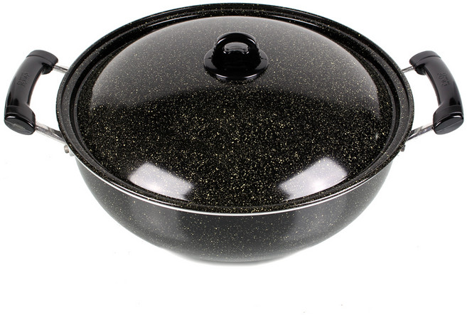 삐아또 업소용 대형 코팅 볶음팬, 42cm, 1개