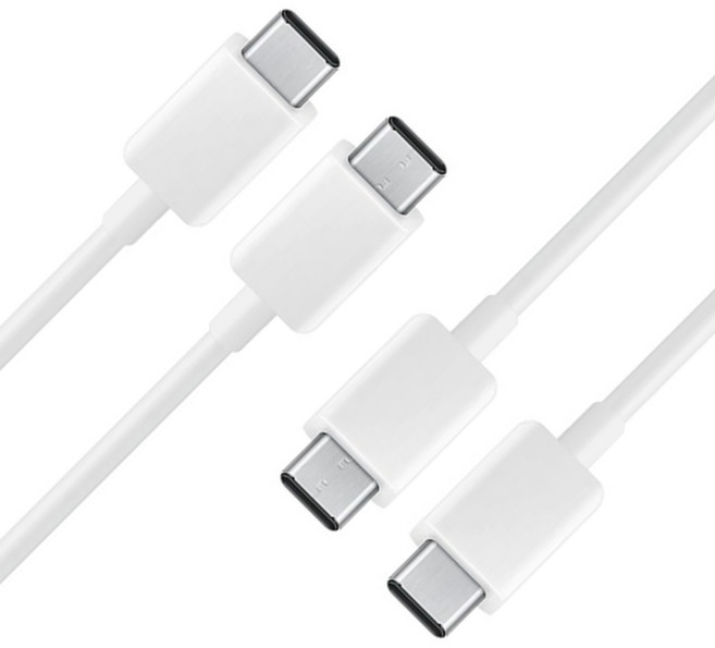 스토리링크 C타입-C타입 삼성 갤럭시폰 전용 호환 초고속 충전케이블 45W, 1.5m, 화이트, 2개