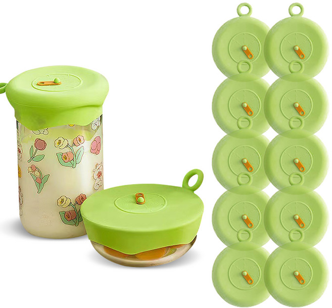 만능 음식 덮개, 그린, 10개