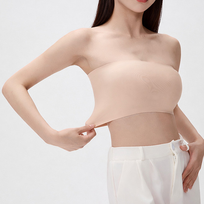 더시럽 여성용 오프숄더 이너 튜브탑