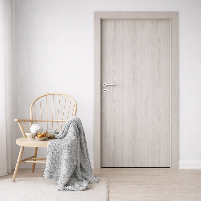 시트몰이 현관문 시트지, 네츄럴 우드 베이지