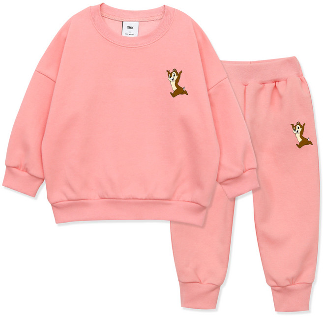 리틀래빗 아동용 봄가을 디즈니 꼬미칩 상하 바지세트