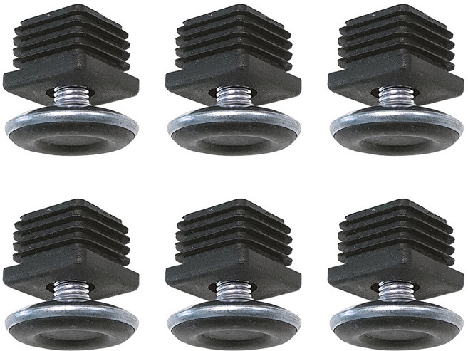 엠파이어 가구 다리 실러콘 높이조절 발받침 캡 25mm 6p + 발 40mm 6p 세트, 혼합색상, 6개