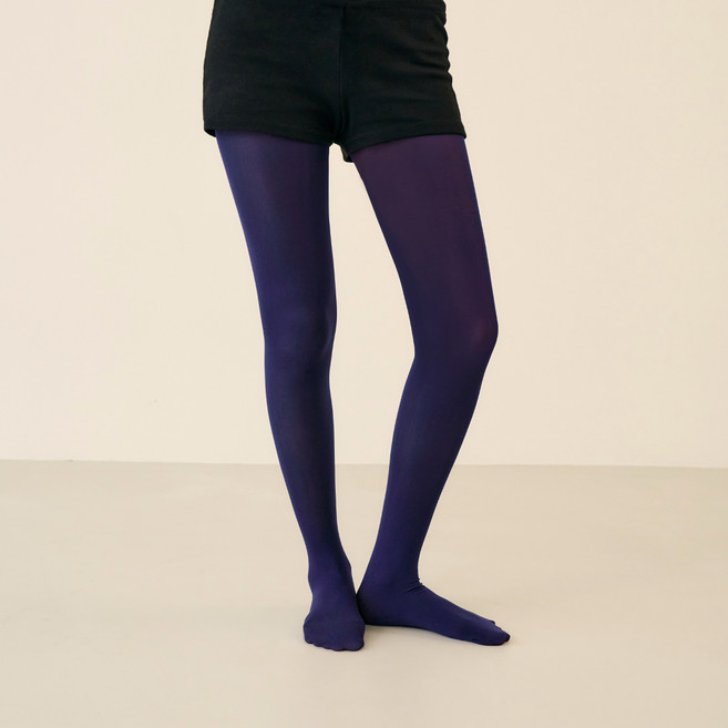 마른파이브 여성용 넉넉 포인트 컬러 스타킹 100D