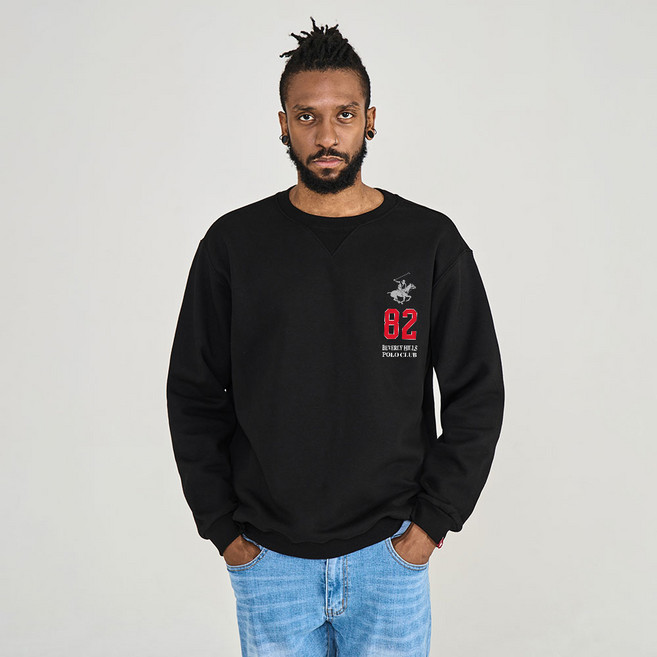 비버리힐스폴로클럽 케이틀린 기모 맨투맨 티셔츠 CPM9T25