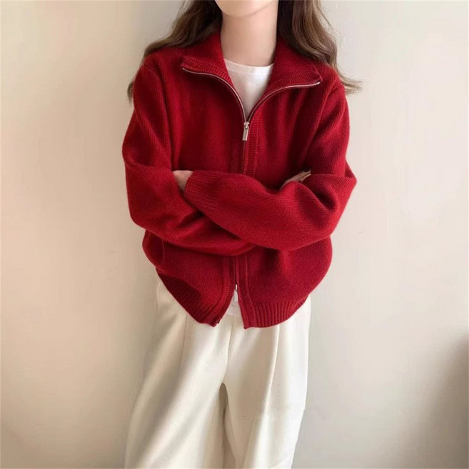 Dotif 女款 Lena 兩穿針織拉鍊外套