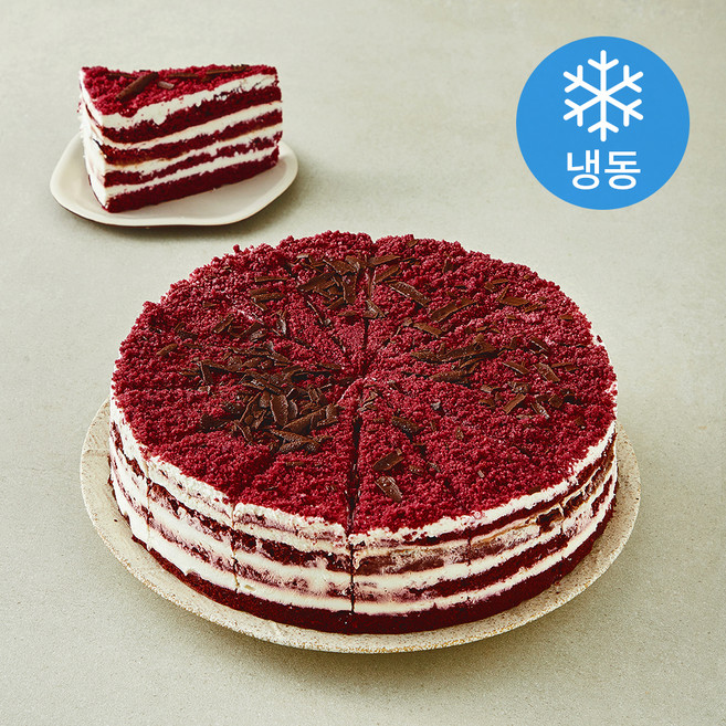 스위트딜라이트 레드벨벳 케이크 (냉동), 1.9kg, 1개