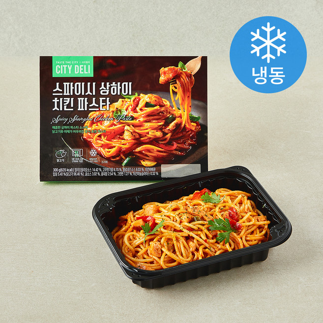 시티델리 스파이시 상하이 치킨 파스타 (냉동), 300g, 1개