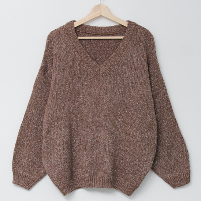 봉봉스토리 리플렉션 브이넥 임산부 니트 티셔츠