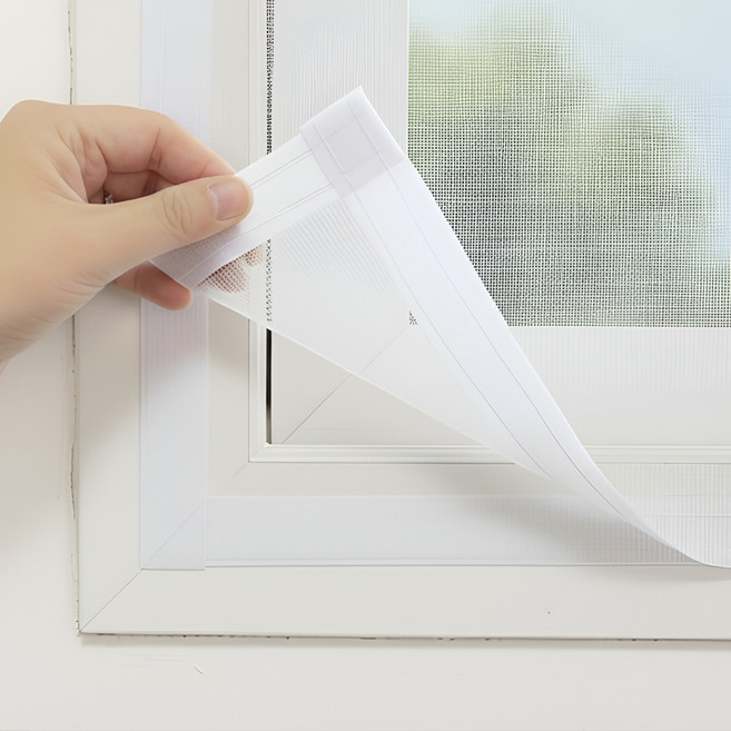 알뜨리 벨크로 방충망 화이트, 1개