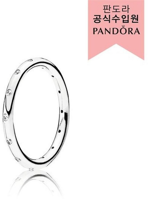 PANDORA 潘多拉 女士簡約閃亮飾帶戒指 190945CZ