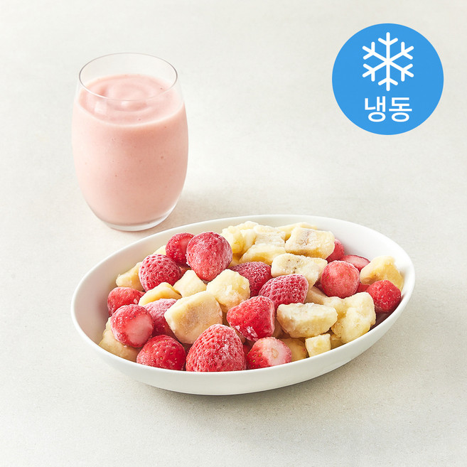 우양 딸기 바나나 (냉동), 1개, 1kg