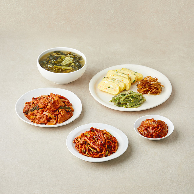 비움반찬 베스트 한끼식단 3-4인분 2.02kg 국1 + 요리2p + 반찬4p 세트, 1개