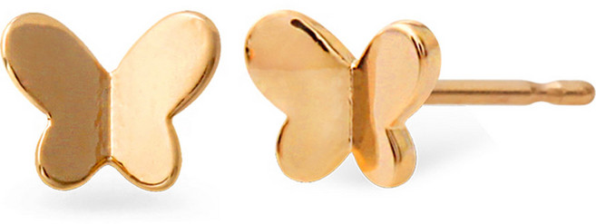 MINIART 女款 14K GF 填充針 蝴蝶耳環 2款選1 RS612