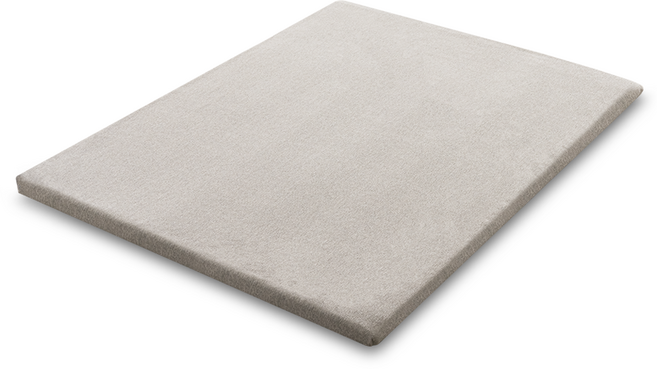 Luxnine 護腰雙層記憶泡棉床墊, 灰色