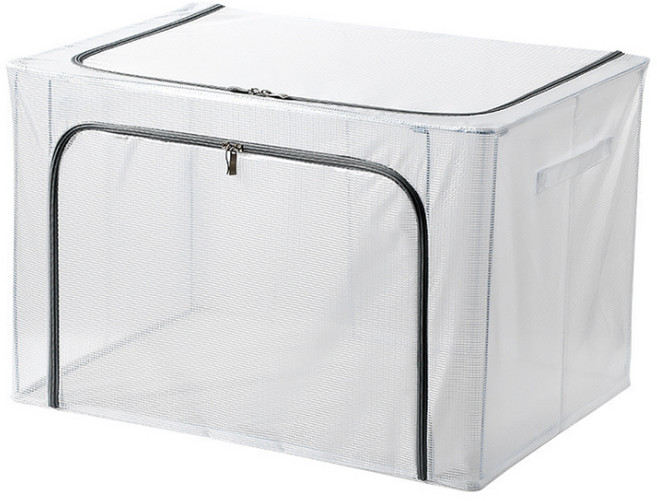 마켓에이 컬러지퍼 이불정리함 100L, 방수메쉬그레이, 1개