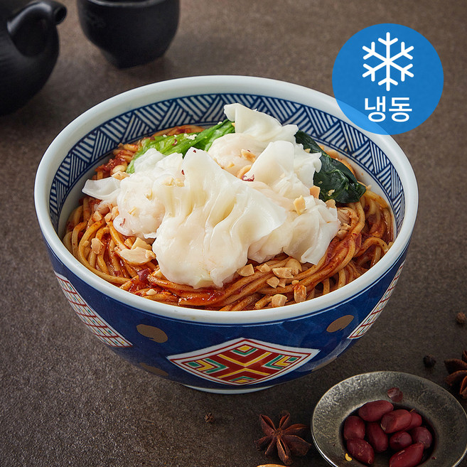 티엔미미 비빔새우완탕면 밀키트 (냉동), 300g, 1개