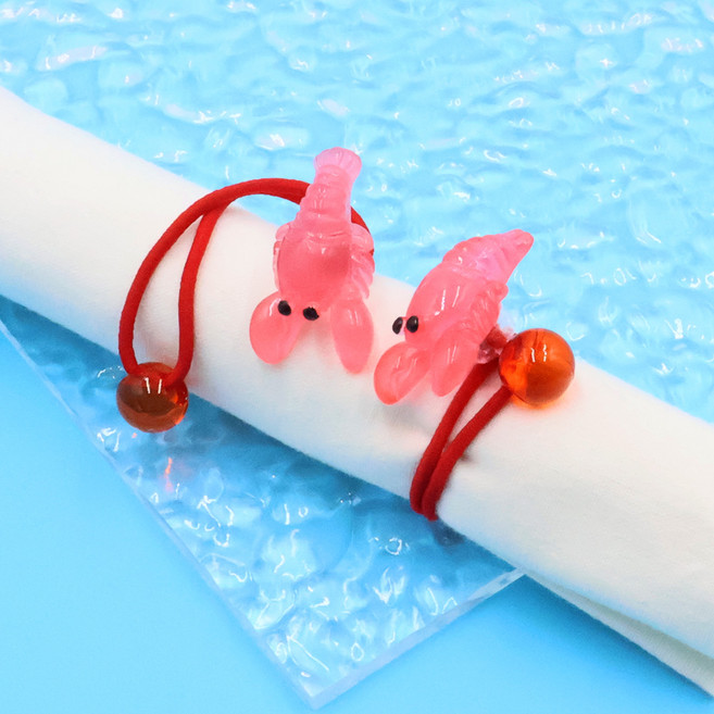 비단길 투비 바다친구 투명볼 머리끈 2p