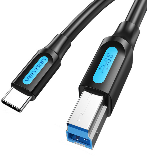 벤션 C타입 to USB3.0 B CM BM 고속 케이블, 1개, 0.25m