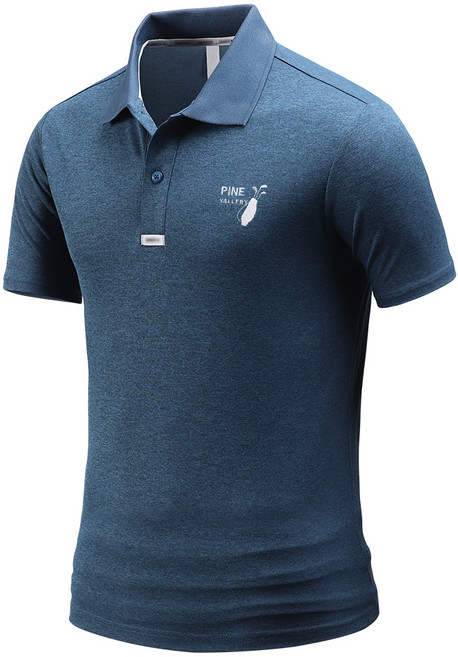 다꾸앙 남성용 이프파인 반팔 자수 카라 티셔츠 E04JKA_JC3852