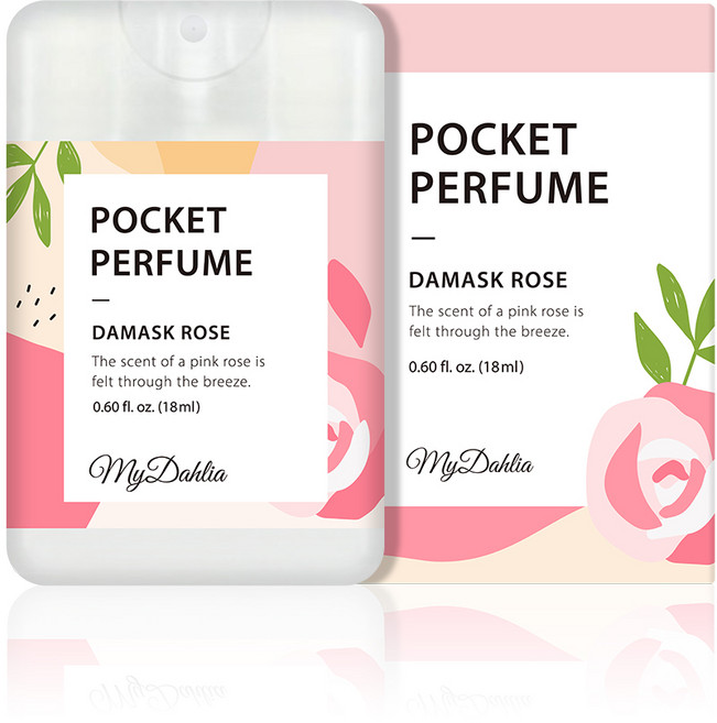 마이달리아 포켓 퍼퓸 다마스크 로즈, 18ml, 1개