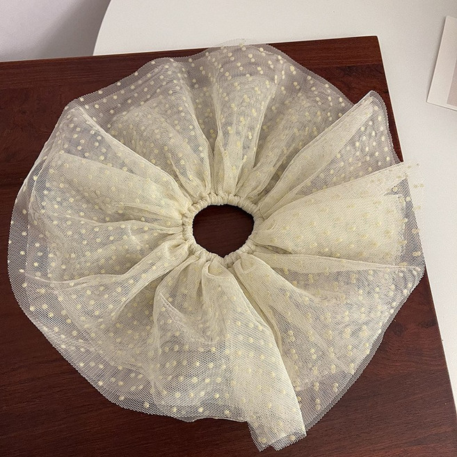 수스다 튜튜 스크런치 쉬폰 빅사이즈 머리끈 25cm 399