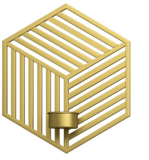 제이씨피 레트로 아이언 캔들 홀더 B, 골드