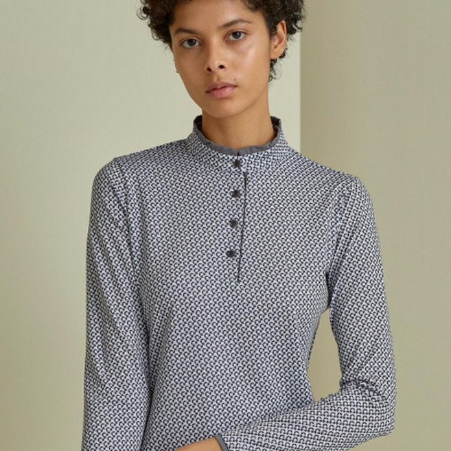 닥스골프 여성용 프릴장식 긴팔 티셔츠 DNTS1A214