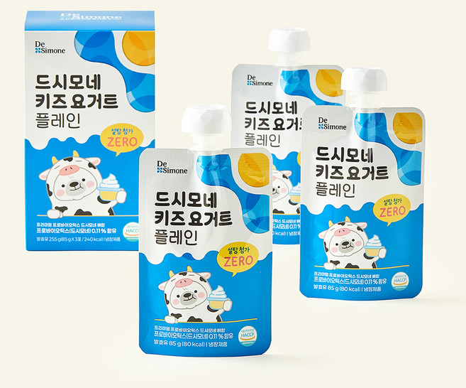 드시모네 키즈 요거트 플레인, 85g, 1개, 3개입