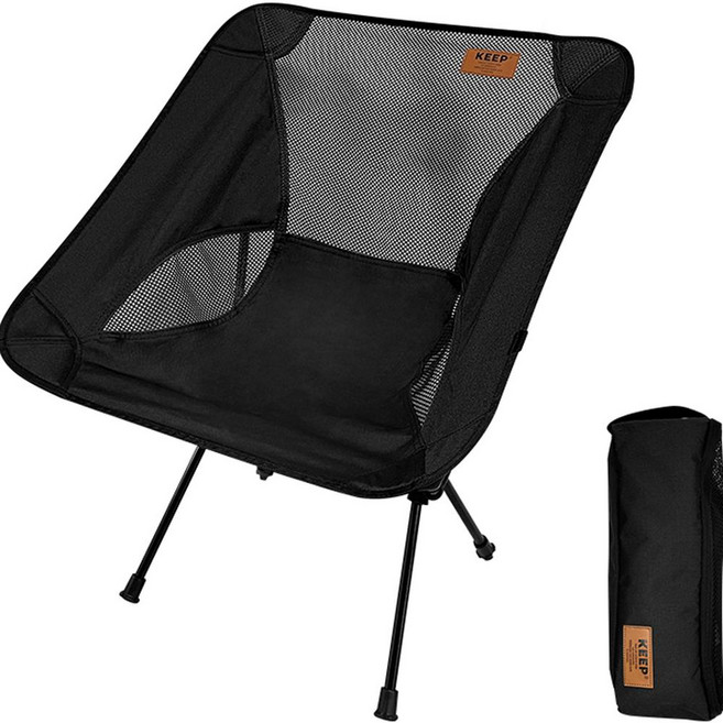 KEEP CAMPING 露營輕量飛椅 ver.2 黑色, 1個
