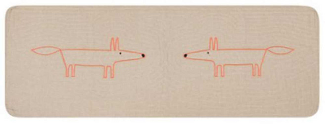 퀼팅 폭스 주방매트, 베이지