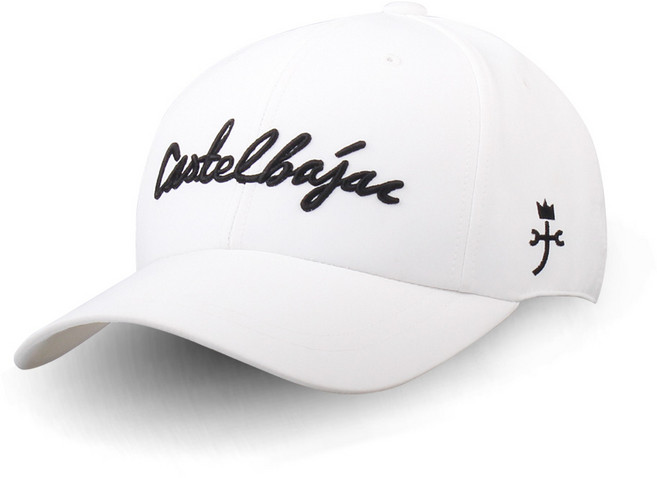 까스텔바작 CSM-34 남성 골프 모자, 화이트, 1개