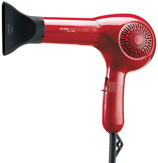 예스뷰티 슬림형 헤어 드라이기 1200W, YB-1360, 레드